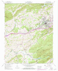 Download a high-resolution, GPS-compatible USGS topo map for Marion, VA (1975 edition)