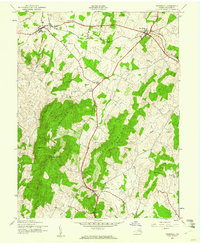Download a high-resolution, GPS-compatible USGS topo map for Marshall, VA (1961 edition)