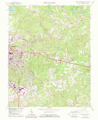 preview thumbnail of historical topo map of Henry County, VA in 1964