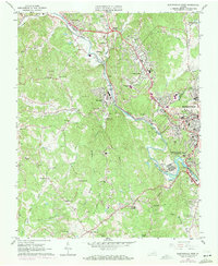 preview thumbnail of historical topo map of Henry County, VA in 1965