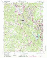 Download a high-resolution, GPS-compatible USGS topo map for Martinsville West, VA (1984 edition)