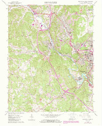 Download a high-resolution, GPS-compatible USGS topo map for Martinsville West, VA (1989 edition)