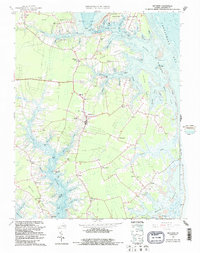 Download a high-resolution, GPS-compatible USGS topo map for Mathews, VA (1987 edition)
