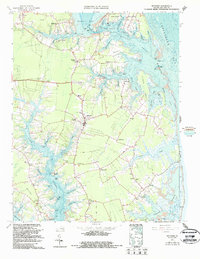 preview thumbnail of historical topo map of Mathews, VA in 1965