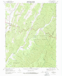 Download a high-resolution, GPS-compatible USGS topo map for Mc Dowell, VA (1989 edition)
