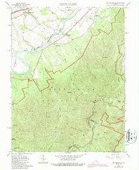 preview thumbnail of historical topo map of Rockingham County, VA in 1965