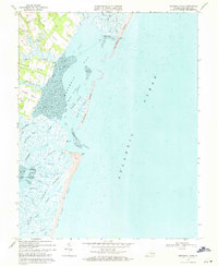 Download a high-resolution, GPS-compatible USGS topo map for Metomkin Inlet, VA (1971 edition)