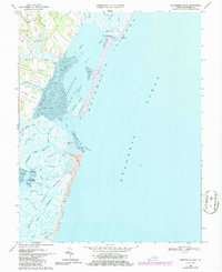 Download a high-resolution, GPS-compatible USGS topo map for Metompkin Inlet, VA (1986 edition)