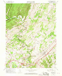 preview thumbnail of historical topo map of Middletown, VA in 1966