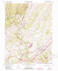 Download a high-resolution, GPS-compatible USGS topo map for Middletown, VA (1987 edition)