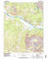 Download a high-resolution, GPS-compatible USGS topo map for Midlothian, VA (1996 edition)