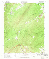 Download a high-resolution, GPS-compatible USGS topo map for Millboro, VA (1971 edition)