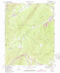 Download a high-resolution, GPS-compatible USGS topo map for Millboro, VA (1986 edition)