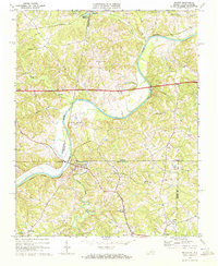 preview thumbnail of historical topo map of Milton, NC in 1968