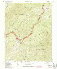 Download a high-resolution, GPS-compatible USGS topo map for Montebello, VA (1986 edition)