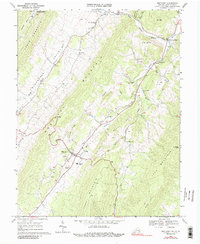 Download a high-resolution, GPS-compatible USGS topo map for Monterey, VA (1989 edition)
