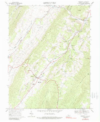 Download a high-resolution, GPS-compatible USGS topo map for Monterey, VA (1989 edition)