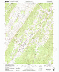 Download a high-resolution, GPS-compatible USGS topo map for Monterey, VA (2001 edition)