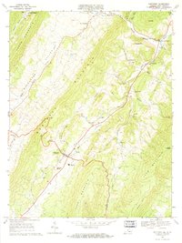 Download a high-resolution, GPS-compatible USGS topo map for Monterey, VA (1971 edition)