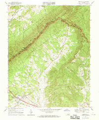 Download a high-resolution, GPS-compatible USGS topo map for Montvale, VA (1970 edition)