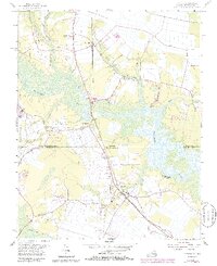 preview thumbnail of historical topo map of Moyock, NC in 1954