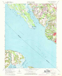 Download a high-resolution, GPS-compatible USGS topo map for Mulberry Island, VA (1971 edition)