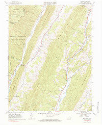 Download a high-resolution, GPS-compatible USGS topo map for Mustoe, VA (1984 edition)