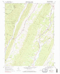 Download a high-resolution, GPS-compatible USGS topo map for Mustoe, VA (1984 edition)