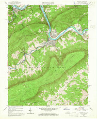 Download a high-resolution, GPS-compatible USGS topo map for Narrows, VA (1966 edition)