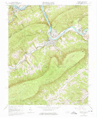 Download a high-resolution, GPS-compatible USGS topo map for Narrows, VA (1975 edition)