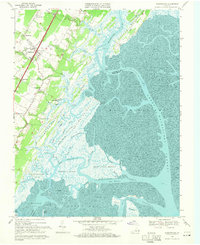 Download a high-resolution, GPS-compatible USGS topo map for Nassawadox, VA (1971 edition)