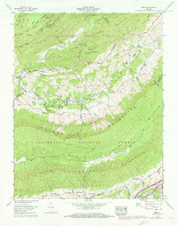 Download a high-resolution, GPS-compatible USGS topo map for Nebo, VA (1973 edition)