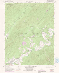 Download a high-resolution, GPS-compatible USGS topo map for New Castle, VA (1991 edition)