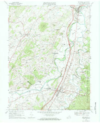 Download a high-resolution, GPS-compatible USGS topo map for New Market, VA (1968 edition)