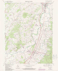 Download a high-resolution, GPS-compatible USGS topo map for New Market, VA (1987 edition)