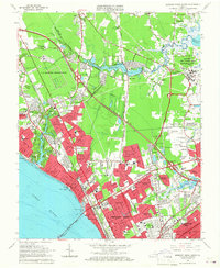 Download a high-resolution, GPS-compatible USGS topo map for Newport News North, VA (1967 edition)
