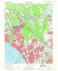 Download a high-resolution, GPS-compatible USGS topo map for Newport News North, VA (1971 edition)