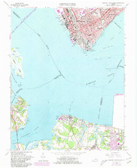 Download a high-resolution, GPS-compatible USGS topo map for Newport News South, VA (1980 edition)