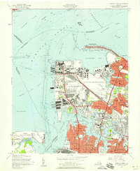 Download a high-resolution, GPS-compatible USGS topo map for Norfolk North, VA (1958 edition)