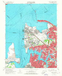 Download a high-resolution, GPS-compatible USGS topo map for Norfolk North, VA (1968 edition)
