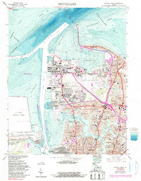 Download a high-resolution, GPS-compatible USGS topo map for Norfolk North, VA (1991 edition)
