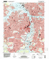 Download a high-resolution, GPS-compatible USGS topo map for Norfolk South, VA (2000 edition)
