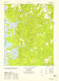 preview thumbnail of historical topo map of James City County, VA in 1952