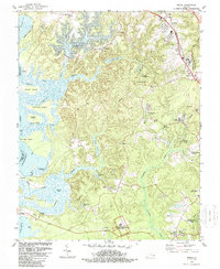 preview thumbnail of historical topo map of James City County, VA in 1984