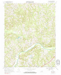 Download a high-resolution, GPS-compatible USGS topo map for Oak Level, VA (1985 edition)