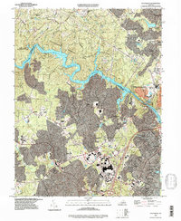 Download a high-resolution, GPS-compatible USGS topo map for Occoquan, VA (1998 edition)