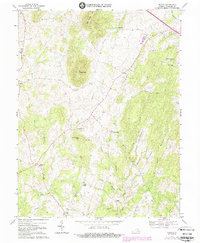 preview thumbnail of historical topo map of Fauquier County, VA in 1970