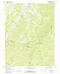 preview thumbnail of historical topo map of Augusta County, VA in 1969