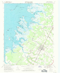 Download a high-resolution, GPS-compatible USGS topo map for Parksley, VA (1971 edition)
