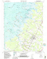 Download a high-resolution, GPS-compatible USGS topo map for Parksley, VA (1987 edition)
